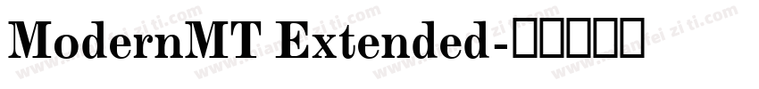 ModernMT Extended字体转换